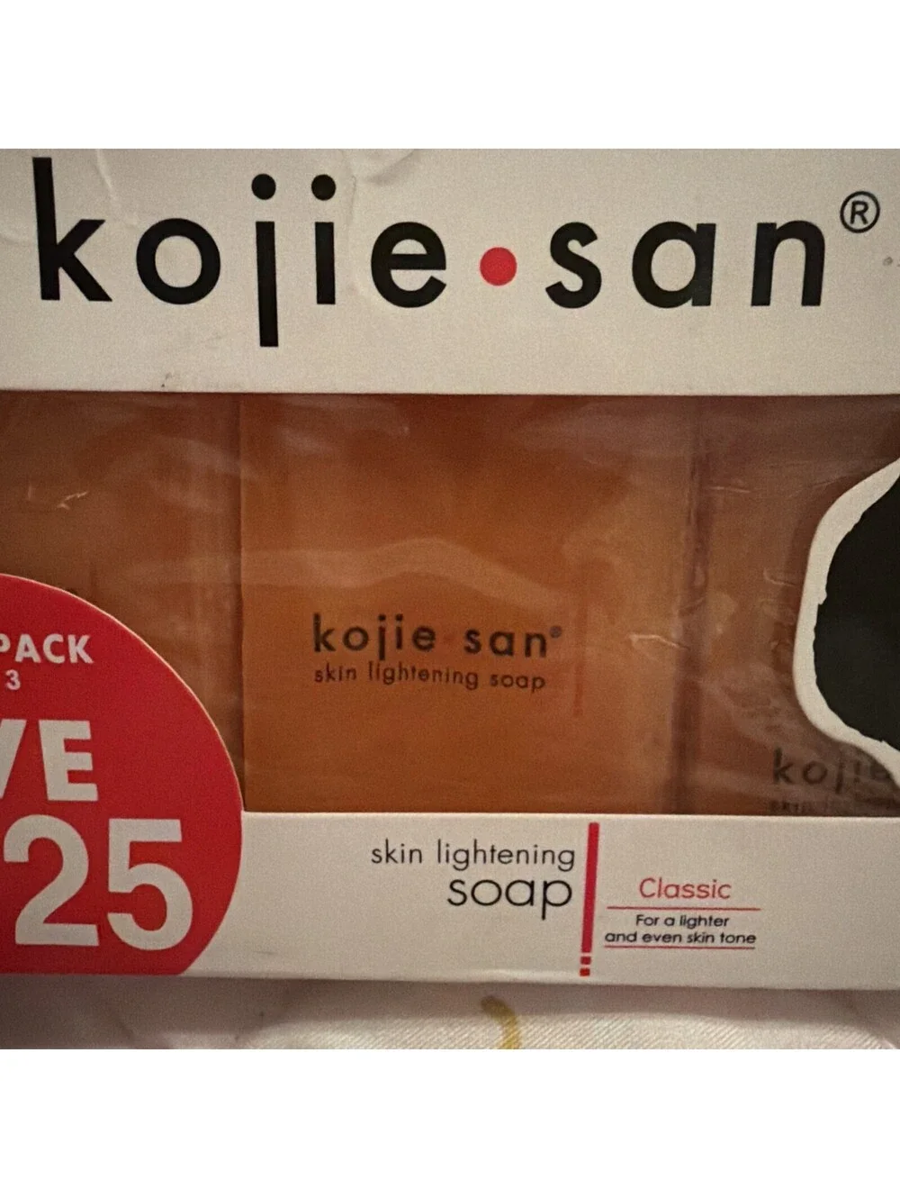 Original Kojie San Skin Lightening Kojic Acid Soap 65g Pack X 3 Thailand New
